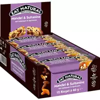 Foto articolo dell\'articolo Eat Natural Mandorle e Uva Gr.40 Pz.12