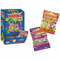 Foto articolo dell\'articolo Haribo Box Minis Frizz Pasta & Sgetti Gr.12 Pz.170