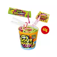 Foto articolo dell\'articolo Sour Cup Noodle Gel Candy Gr.65 Pz.12